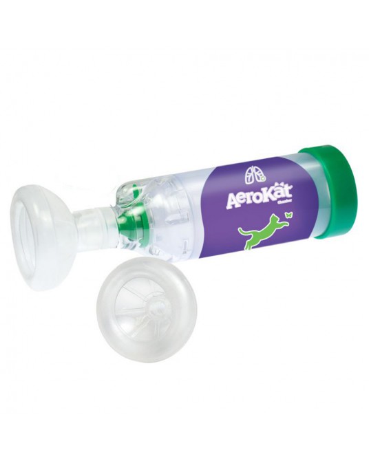 AEROKAT inhaler for the administration of inhaled medications to cats