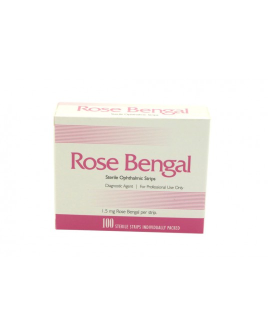 Rose Bengal diagnostic strips, 100 pcs