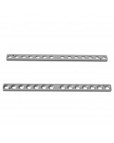 Compression plate for screws, 2.7 mm diameter