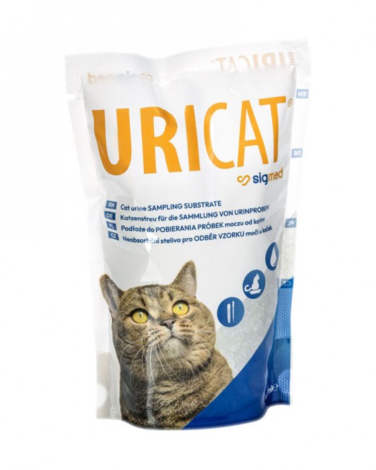 Uricat litter for collecting urine from cats