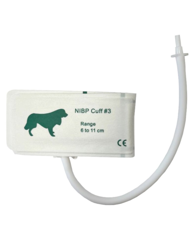 Veterinary blood pressure monitor cuff