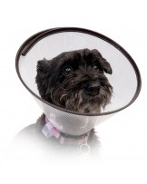 Protective collar for animals, snap-on