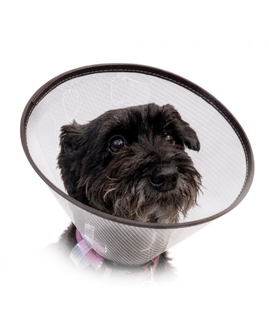 Protective collar for animals, snap-on