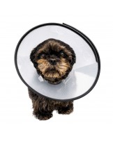 Protective collar for animals, snap-on