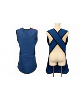 Blue lead surgical gown