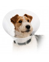 Protective collar for animals, snap-on