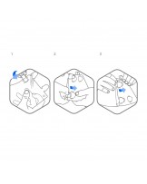 Protective collar for animals, snap-on