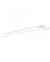 Cat catheter with a stylet