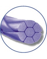Violet surgicryl multifilament with reverse cutting needle (3/8 circle)