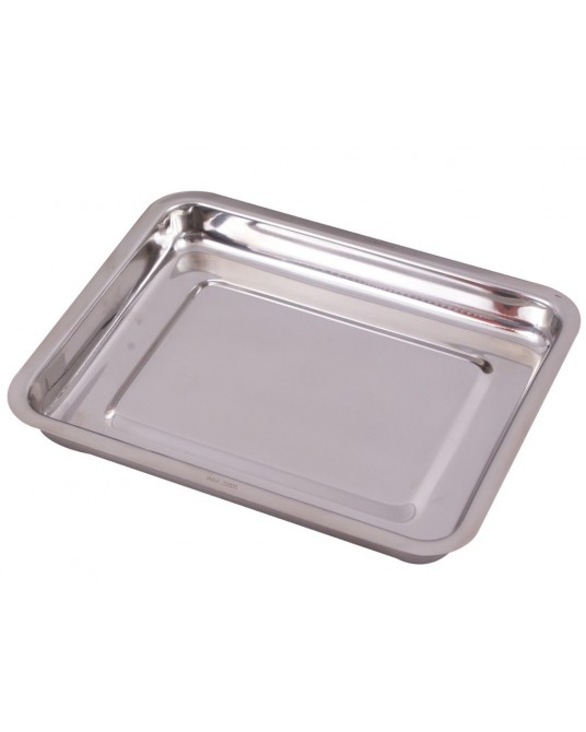 Stainless steel tray for medical instruments