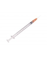 Single-use TBC syringe with a needle