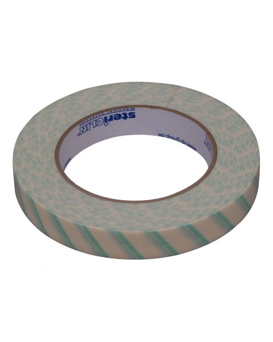 Indicator tape for autoclaving, 19 mm x 50 m roll