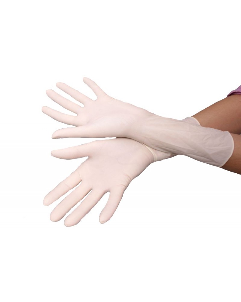 Powdered latex surgical gloves