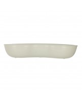 Plastic kidney dish, white