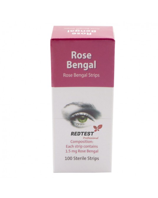 Rose Bengal diagnostic strips, 100 pcs