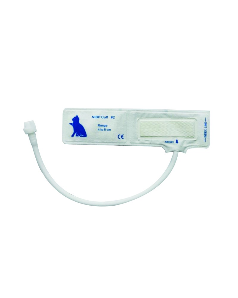 Veterinary blood pressure monitor cuff