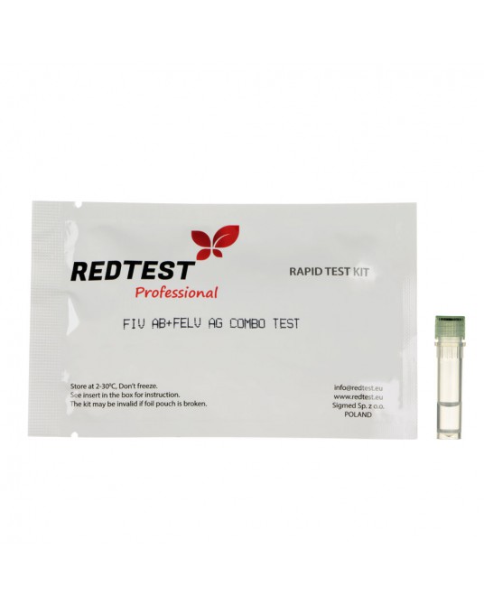 Redtest FeLV Ag + FIV Ab feline diagnostic test