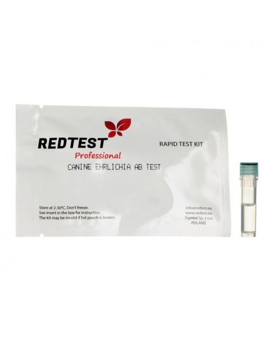 The REDTEST diagnostic for Ehrlichiosis antibodies in dogs