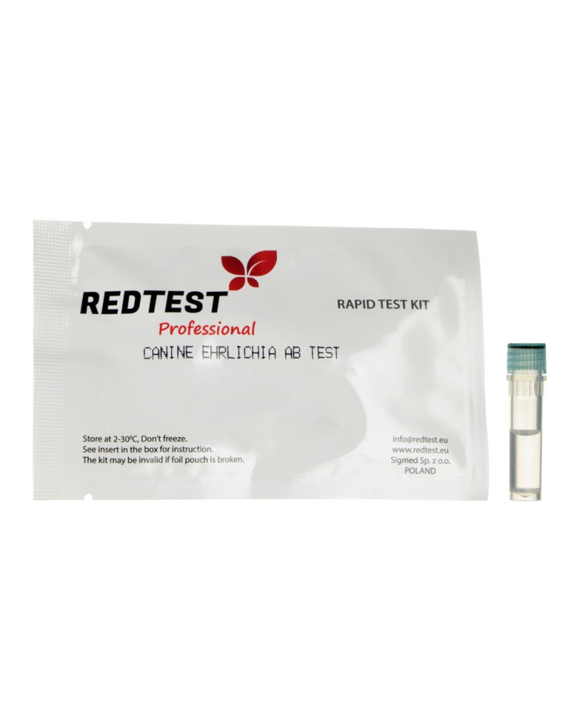 The REDTEST diagnostic for Ehrlichiosis antibodies in dogs