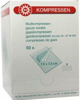 Sterile compresses, 8-ply, 50 pcs