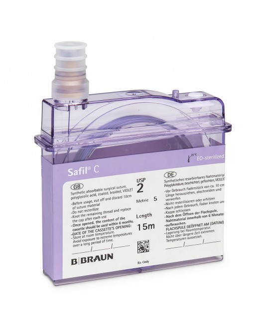 SAFIL C, B. Braun, absorbable thread, violet