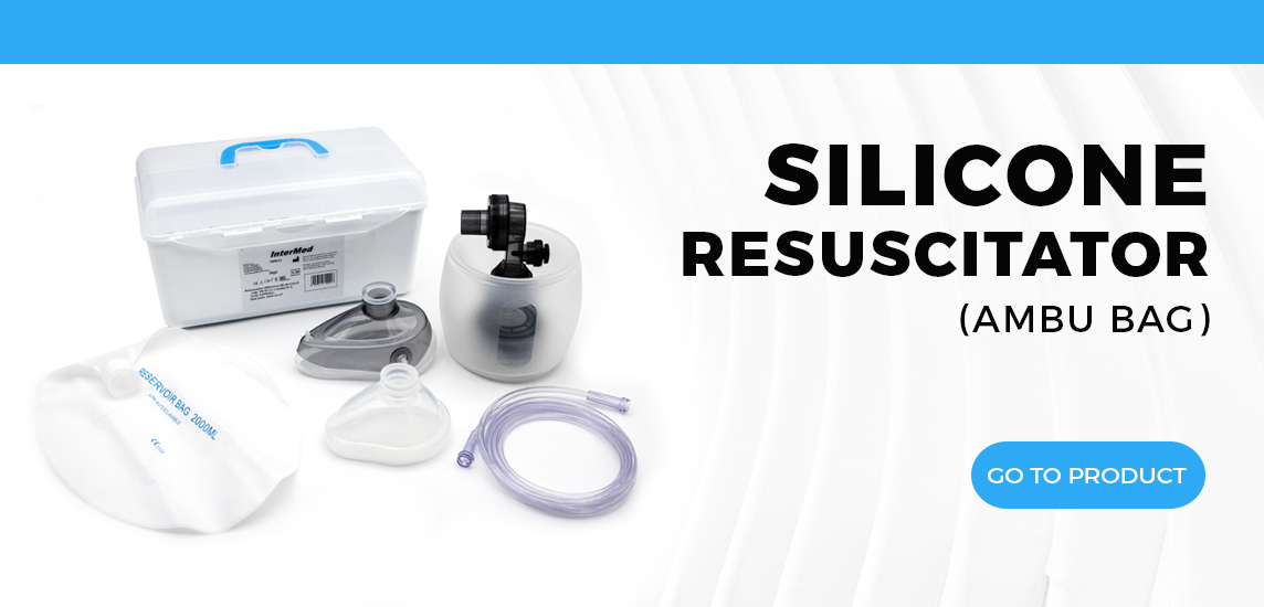 Silicone resuscitator (ambu bag)